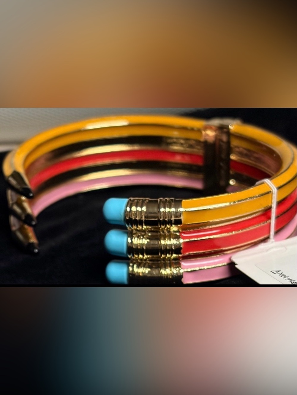 BETSEY JOHNSON Back to School Best in Class 3 Pencil Bracelet Combo NEW NWT